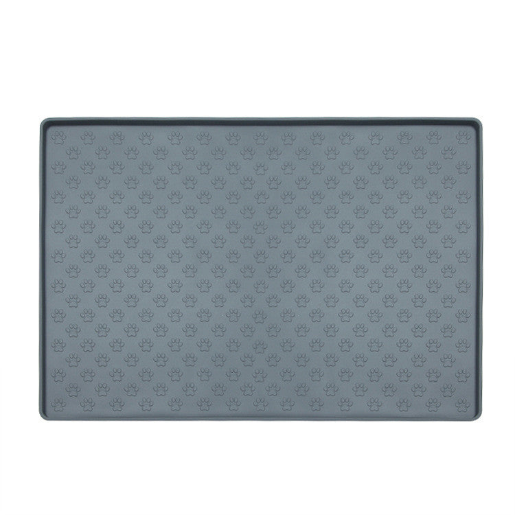 Silicone Pet Paw Pattern Mat for Dogs and Cats