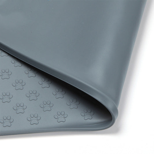 Silicone Pet Paw Pattern Mat for Dogs and Cats