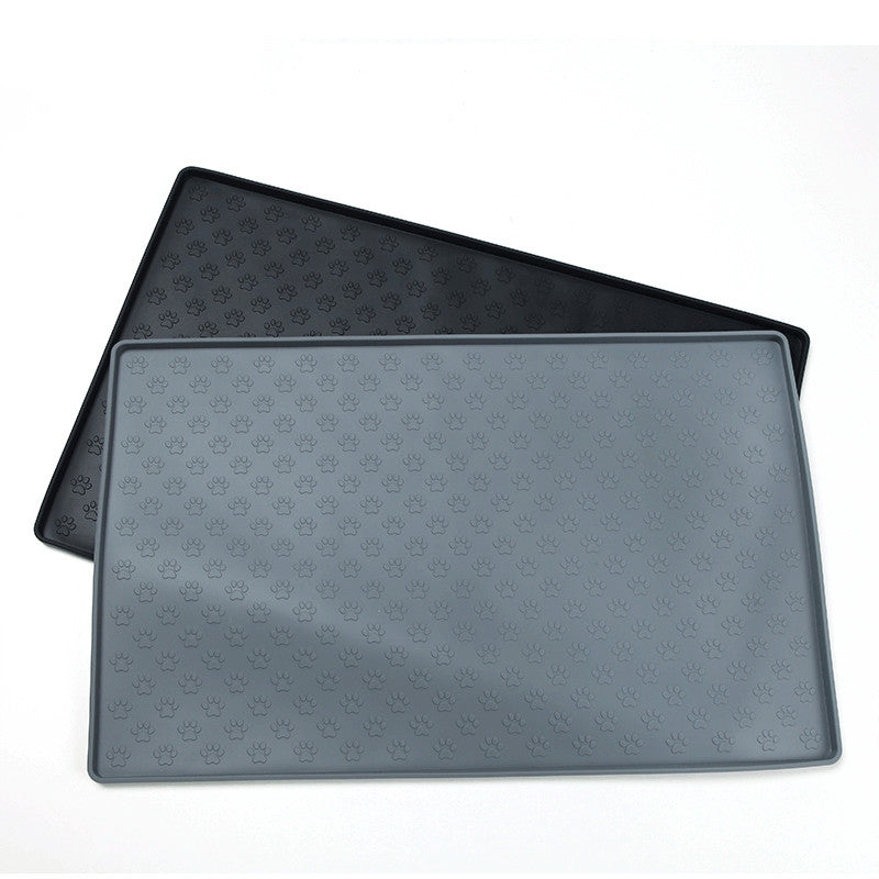 Silicone Pet Paw Pattern Mat for Dogs and Cats
