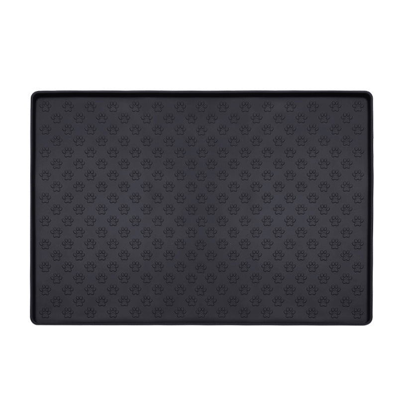 Silicone Pet Paw Pattern Mat for Dogs and Cats
