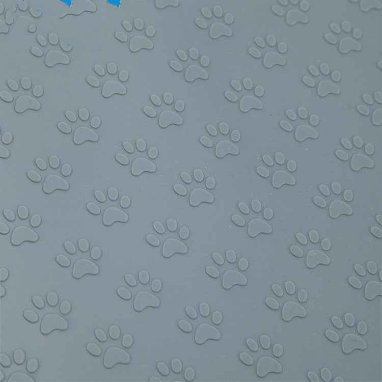 Silicone Pet Paw Pattern Mat for Dogs and Cats