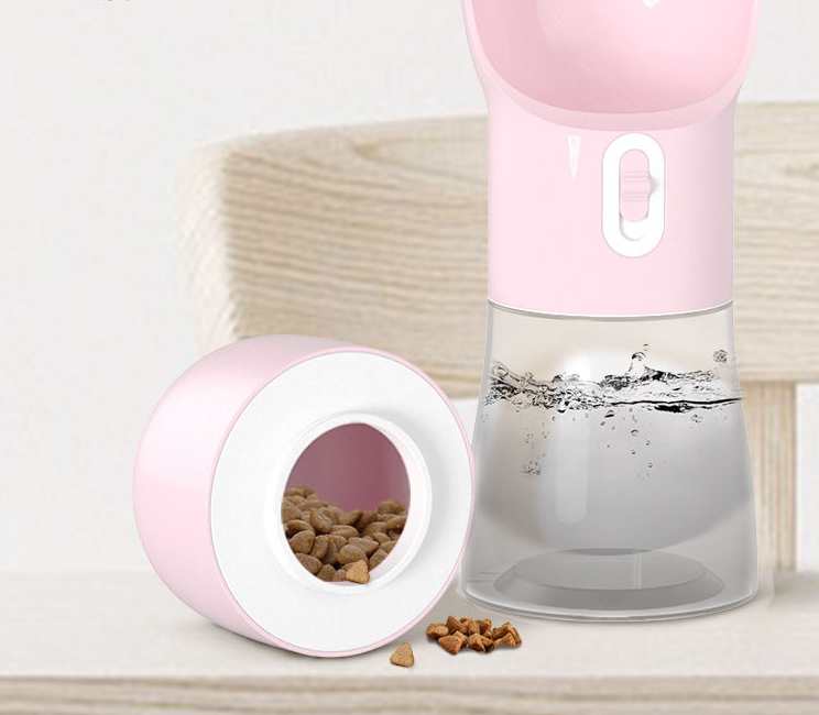 Portable Dog Water Bottle with Drinking Bowl